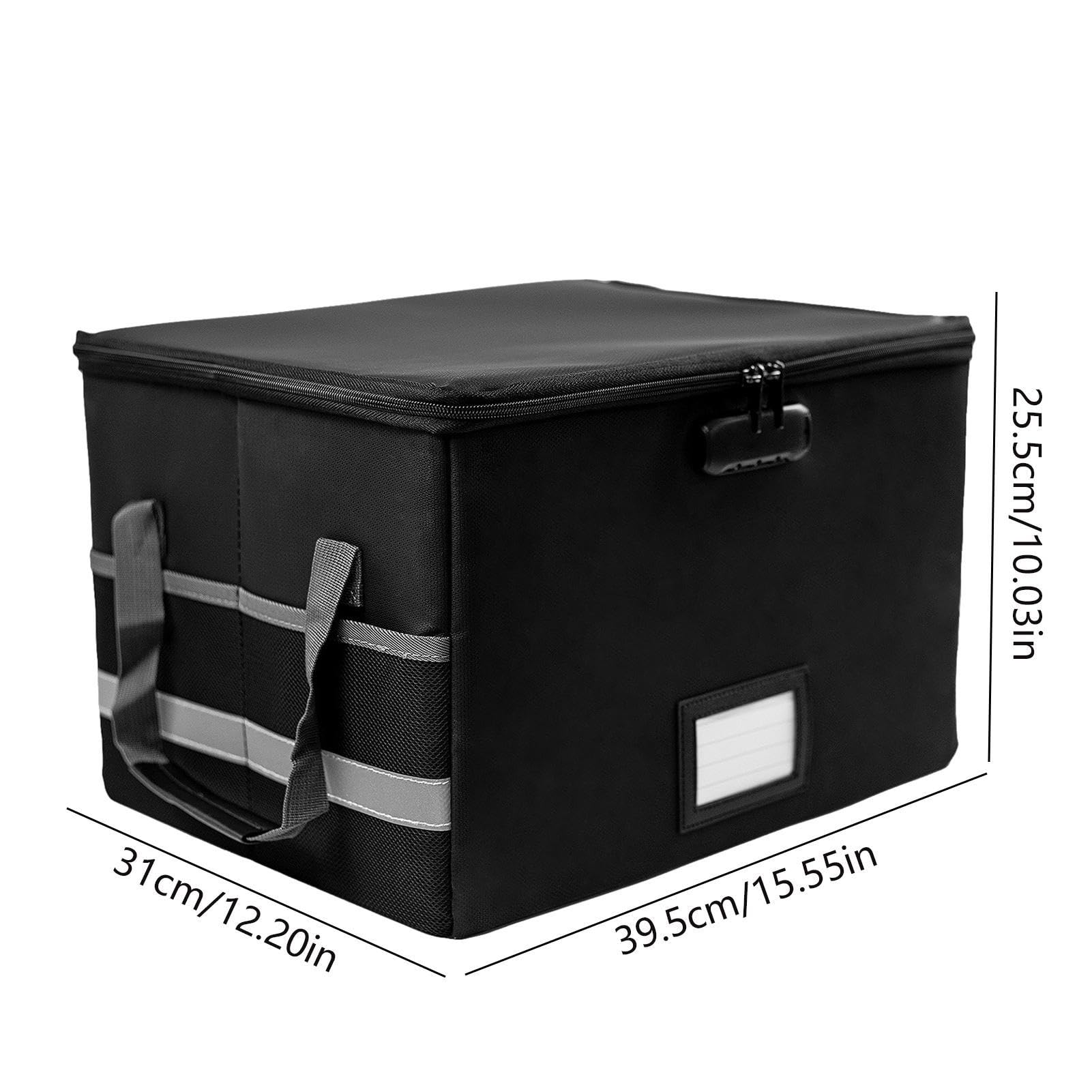 Scatola per documenti ignifuga, Archiviazione documenti | impermeabile, Borsa per documenti portatile ignifuga con serratura, Borsa per documenti sigillata di grande capacità, Archivi