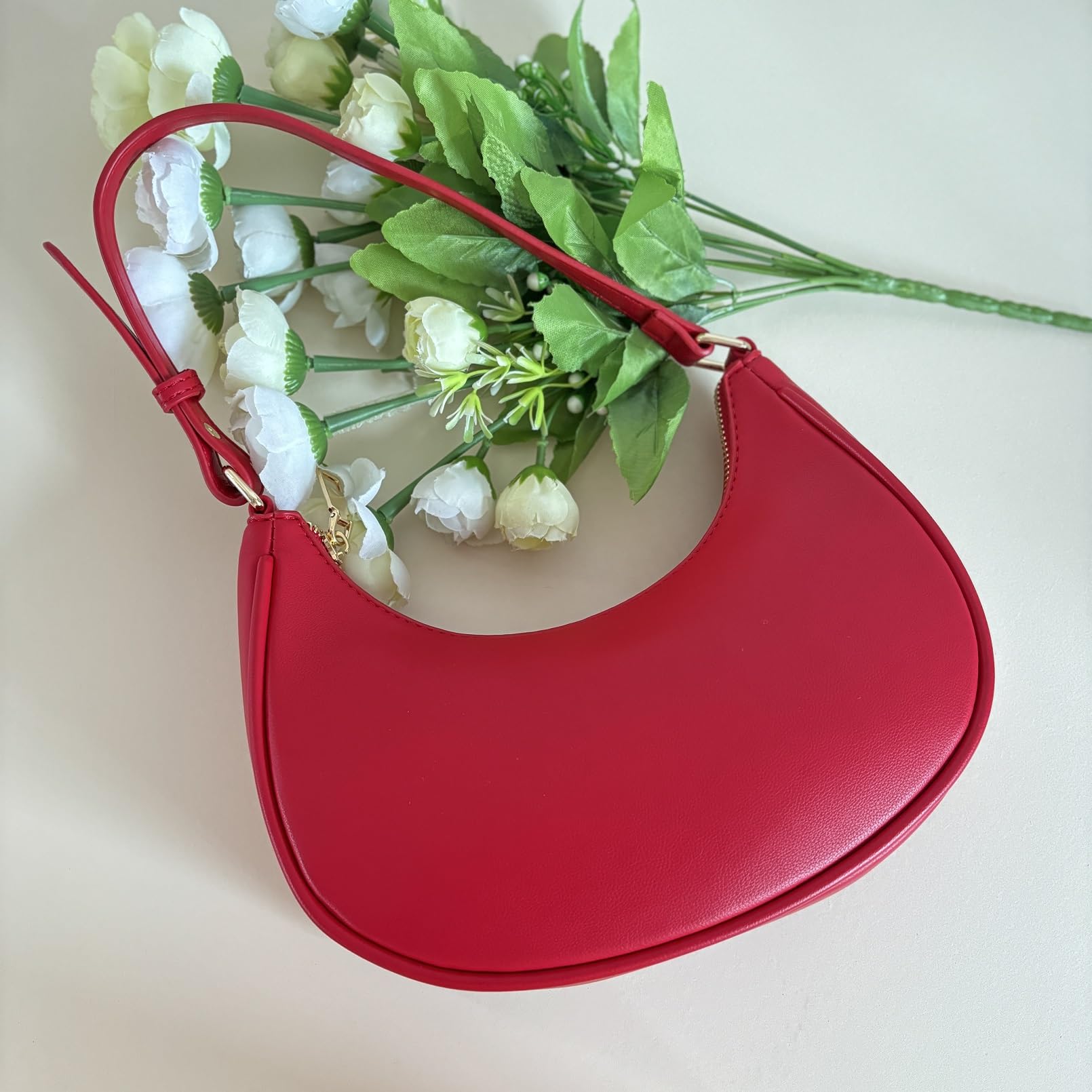 Barabum Borsa a mano da donna con chiusura a cerniera, stile rétro, stile classico