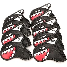 Scott Edward Skull Golf Woods Headcovers Covers for Driver Fairway 1 3 5 H Clubs Set Heads PU Leather Unisex Black Brown