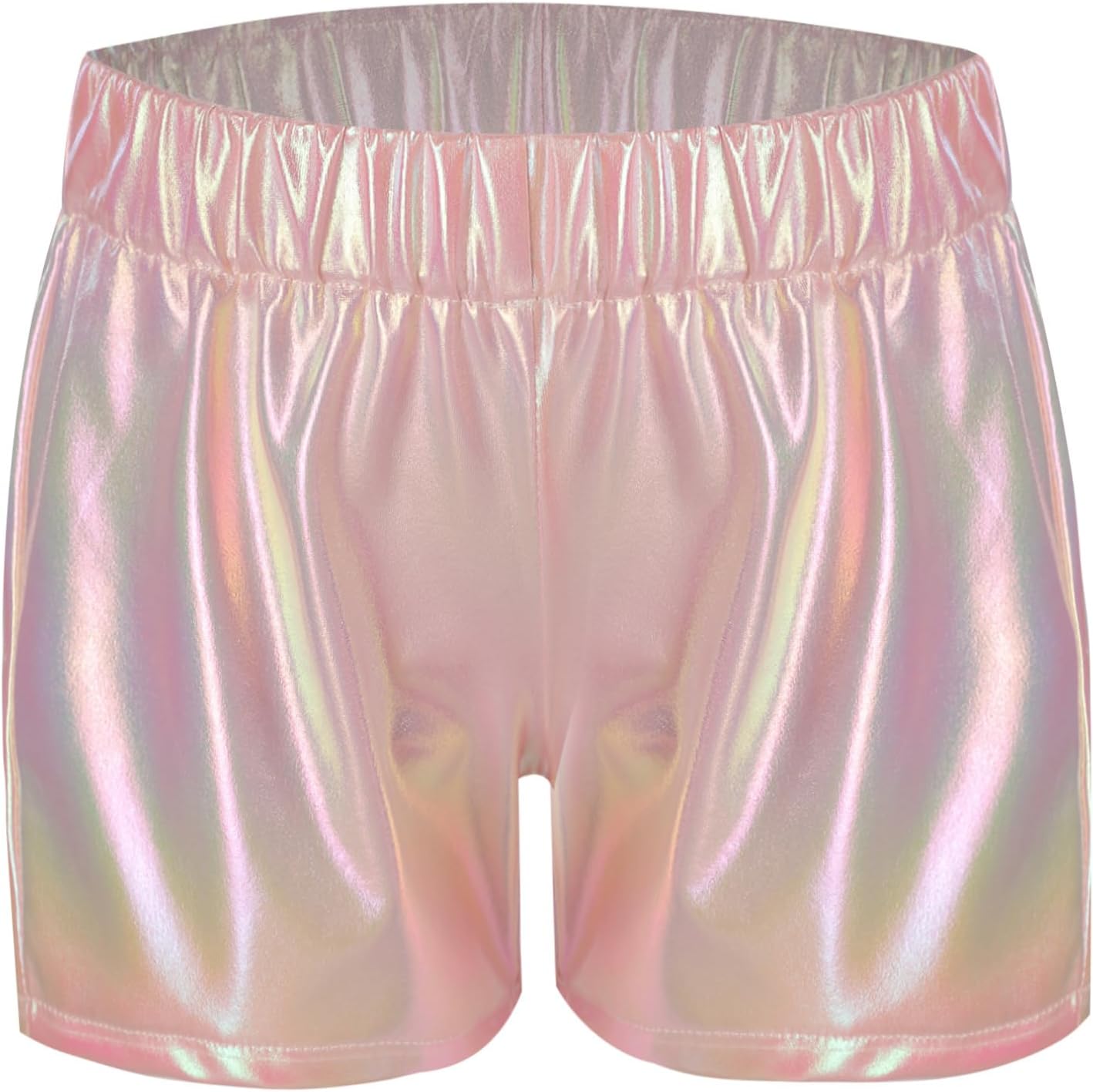 ranrann Girls Metallic Shorts Sparkly Hot Pants Shiny Dance Outfits Short Pants Disco Party Performance Costumes