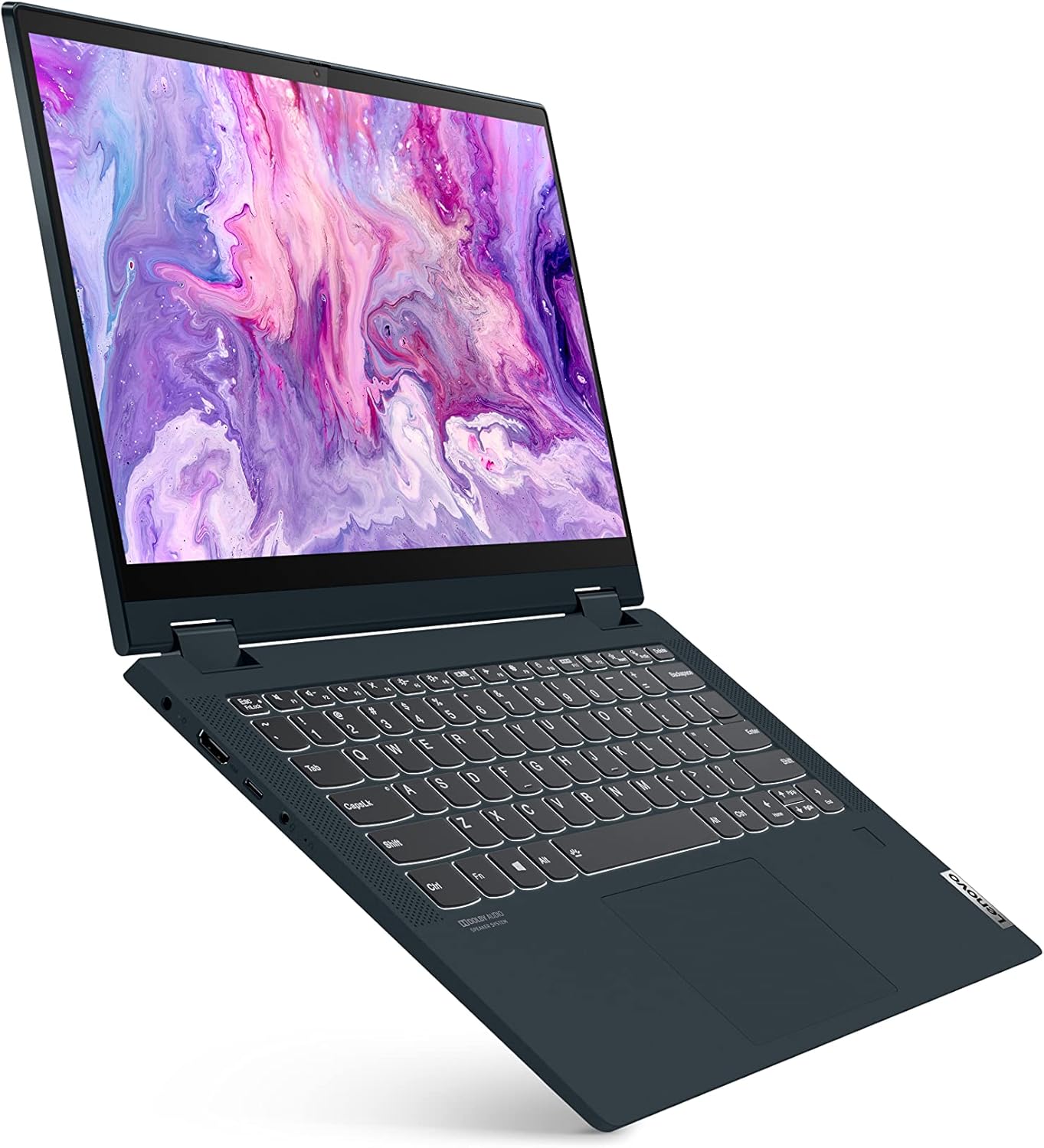 Lenovo 82HU0159US, Ideapad Flex 5-2022 - Everyday Notebook - 2-in-1 Laptop - Windows 11-14" Full HD Touchscreen - 4 GB Memory - 128 GB Storage - AMD Ryzen 3 - Abyss Blue