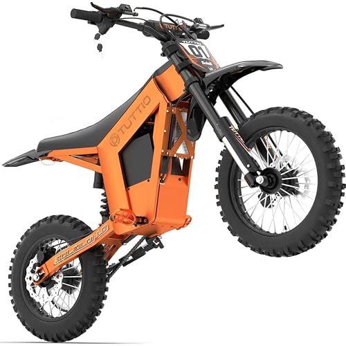 Tuttio Soleil01 Electric-Dirt-Bike for Adults, 2000W/3000W Electric-Motorcycle with 48V 21AH Battery Ebike 14"/12" Fat Tire Hydraulic Brakes Mountain Off-Road EBike