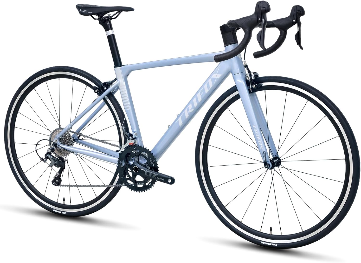 TRIFOX Aircraft-Grade Aluminum Road Bike with Shimano Tiagra 4700 20-Speed Racing Bicycle for Adult, Full Hydroformed Tubing Frame, 700C Wheels and Double V Brake