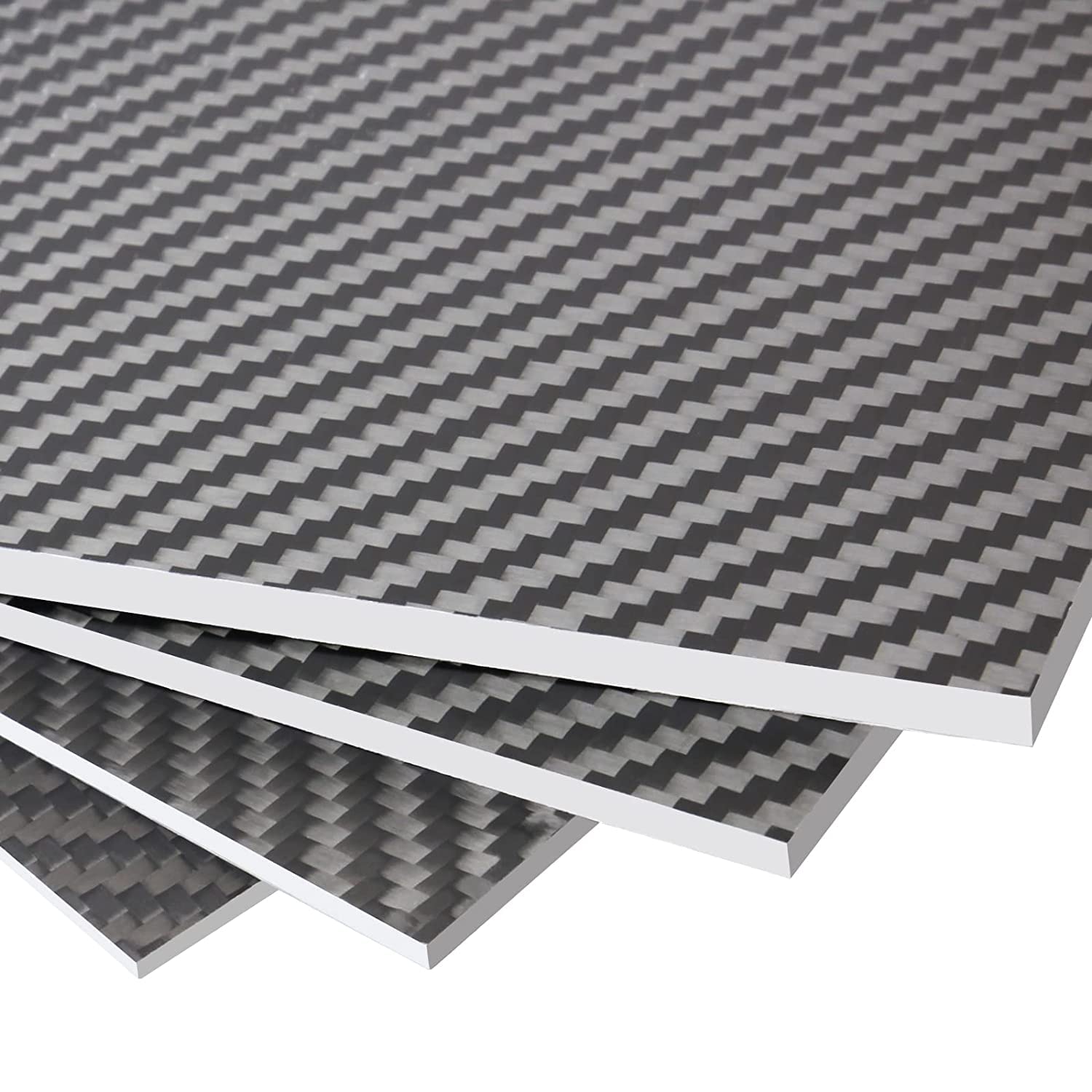 Plaque en fibre de carbone 100% 3K 200 x 300 0.5mm 1.0mm 1.5mm 2.0mm 2.5mm 3.0mm 4.0mm d'épaisseur (finition mate, 200X300X1.0MM)