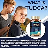 Vista 2 de Totaria (2 Paquetes) Suplemento TUDCA 1200mg (Ácido Tauroursodexocólico), Sales Biles TUDCA Puras de Fuerza Ultra para Apoyo del Hígado, Limpieza