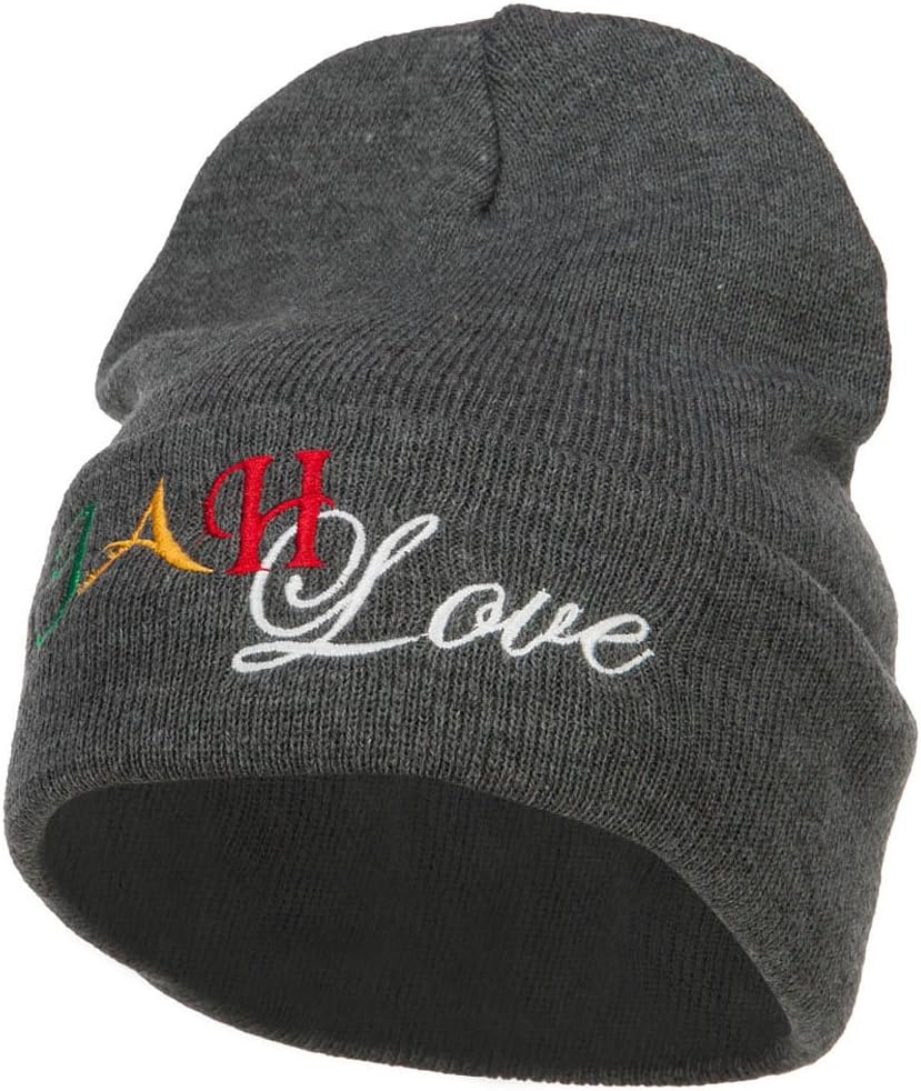 Rasta JAH Love Embroidered Long Beanie