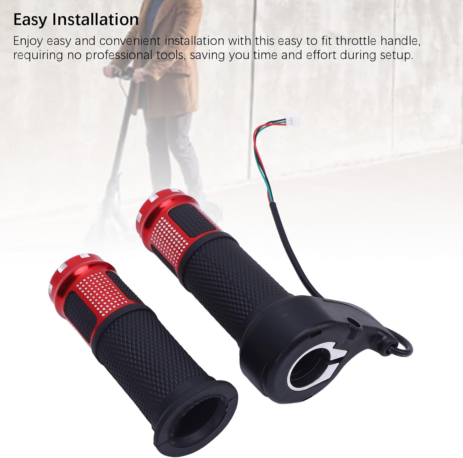 Kadimendium Electric Scooter Throttle Handle Aluminum Alloy Enhanced Control for Superior Speed and Acceleration, Easy Installation, Suitable for Various