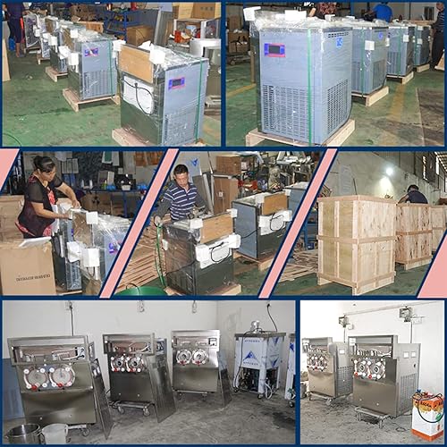 Miniatura 8 de Kolzayier Máquina comercial Margarita máquina de batido de granizado café helado cerveza heladaté de burbujas 2 tanques máquina de cóctel congelada