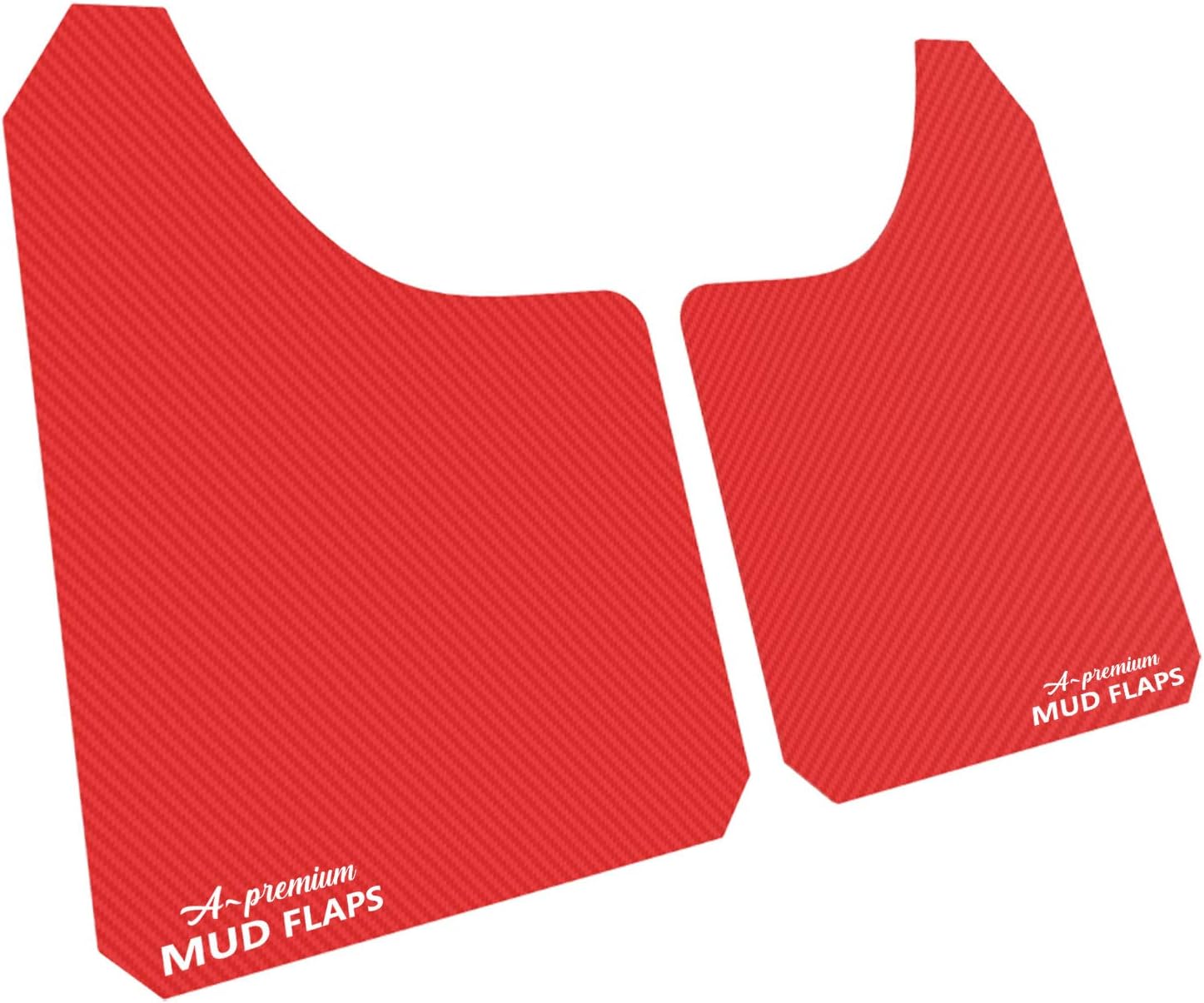 A-Premium 4 Pcs Red Universal Splash Guards Mud Flaps Mudflaps Mudguard Fender Flares for Car Pickup Truck SUV with Hardware Front and Rear