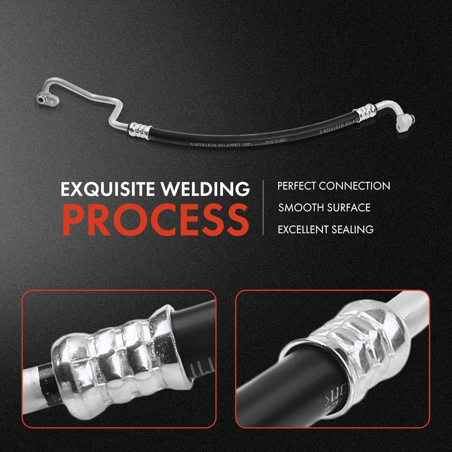 A-Premium A/C Discharge Line Hose Assembly Compatible with Honda Odyssey, 2005 2006 2007, 3.5L, Compressor to Condenser