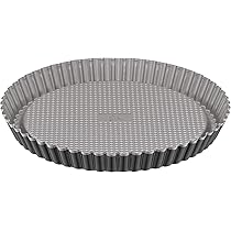 Lagostina Gustosa Stampo Crostata in Acciaio Antiaderente per Forno, Nero, Diametro 28 cm