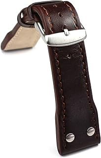 Sulla Pilot IW - Correa de reloj para hombre (24 mm), color marrón