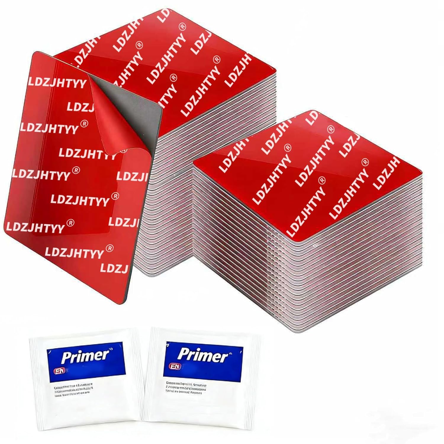 60 pcs Resistant Double-Sided Adhesive Pads, Square 1" Heat Double Sided Tape Heavy Duty, Dashboard Sticker Pads for Car Phone Holder Mount & Dash Cam