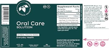 Oral Care Solution - 4 oz - Dental Health Support