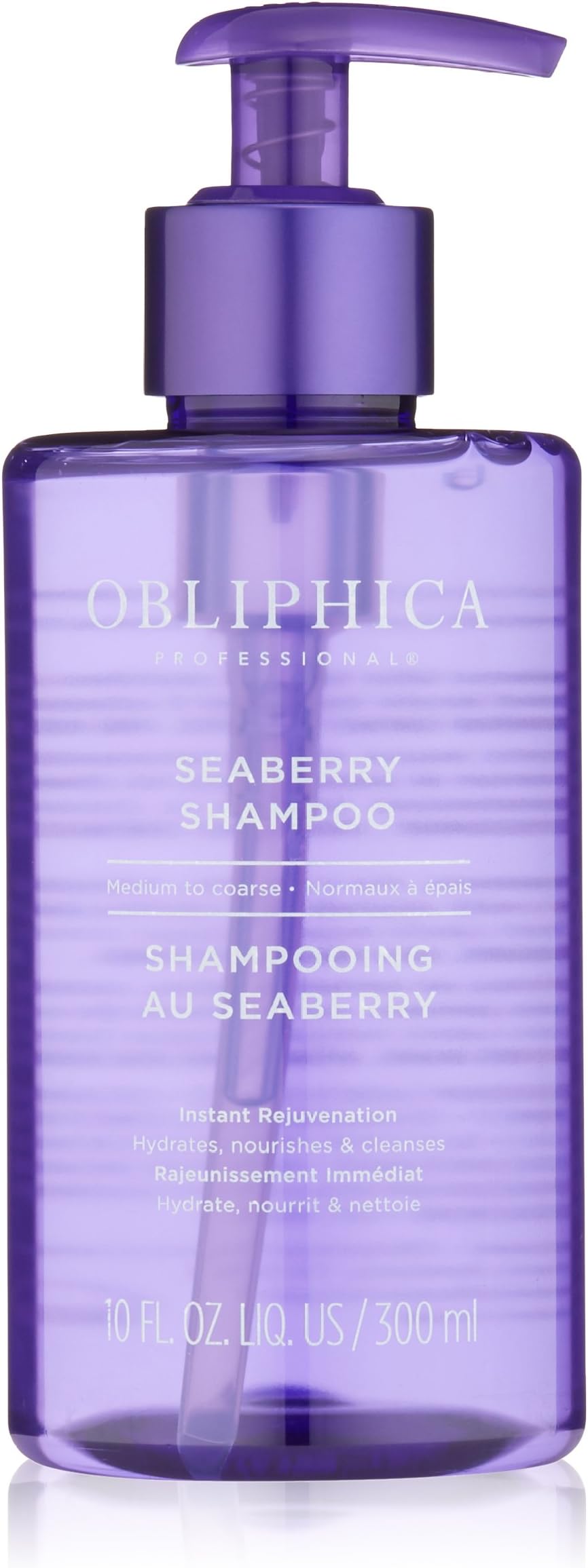- Obliphica Seaberry Shampoo for Medium to Coarse Hair - Frizz Free, Nourished, and Damaged Repaired Hair - Hair Mask & Treatment for Dry Hair and Growth - 10 Fl Oz.