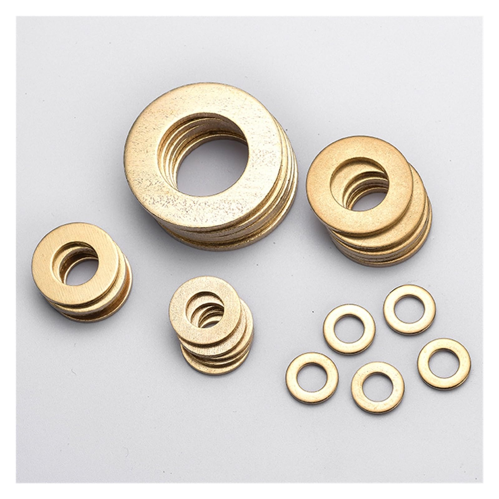 Sello de sello de bronce plano Arandela plana de metal de latón M2 a M24 de 0,4 a 4 mm, 2 a 100 piezas(M10x20x1.5mm (10pcs))