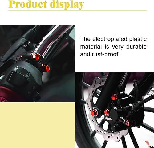 Miniatura 5 de ZKFAR 30 tapas de rosca para modificación de motocicleta, 4 tamaños, impermeables, duraderas, de metal, accesorios de decoración de tuercas