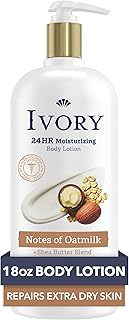 Ivory Hand & Body Lotion, 24hr Moisturizing, Repairs Extra Dry Skin, All Day Hydration, Lightweight Formula, Absorbs Instantly, Perfect for Daily Use, Shea Butter Blend, Vanilla Scent, 18 fl oz