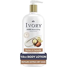 Ivory Hand &amp; Body Lotion, 24hr Moisturizing, Repairs Extra Dry Skin, All Day Hydration, Lightweight Formula, Absorbs Instantly, Perfect for Daily Use, Shea Butter Blend, Vanilla Scent, 18 fl oz