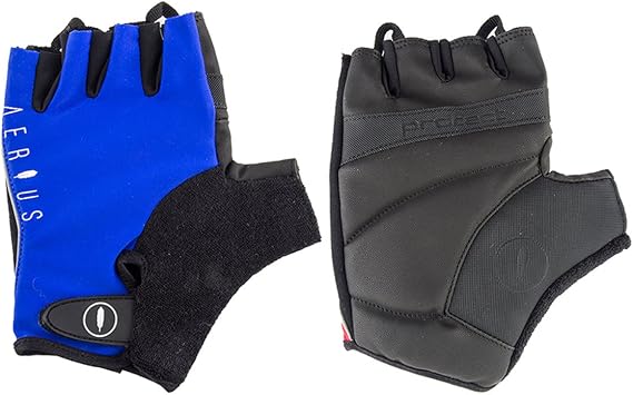 AERIUS Classic Short Finger Cycling Gloves - SO-2202 Blue - S | cycling-gloves