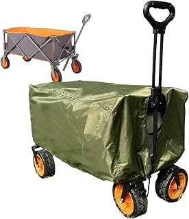 Garden Wagons Cover - Heavy Duty Outdoor Cart Sleeve | 35.43x19.69x17.72inch Dustproof Waterproof collapsibble Trolley Rain Guard, Utility Lawn Hauler Protector Shield for ATV Grocery Truck