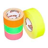 Vista 3 de ISC Racers Tape NEON DULL-FINISH/YEL210 ISC Cinta de corredor con acabado mate neón de 2" x 30 pies, amarillo fluorescente