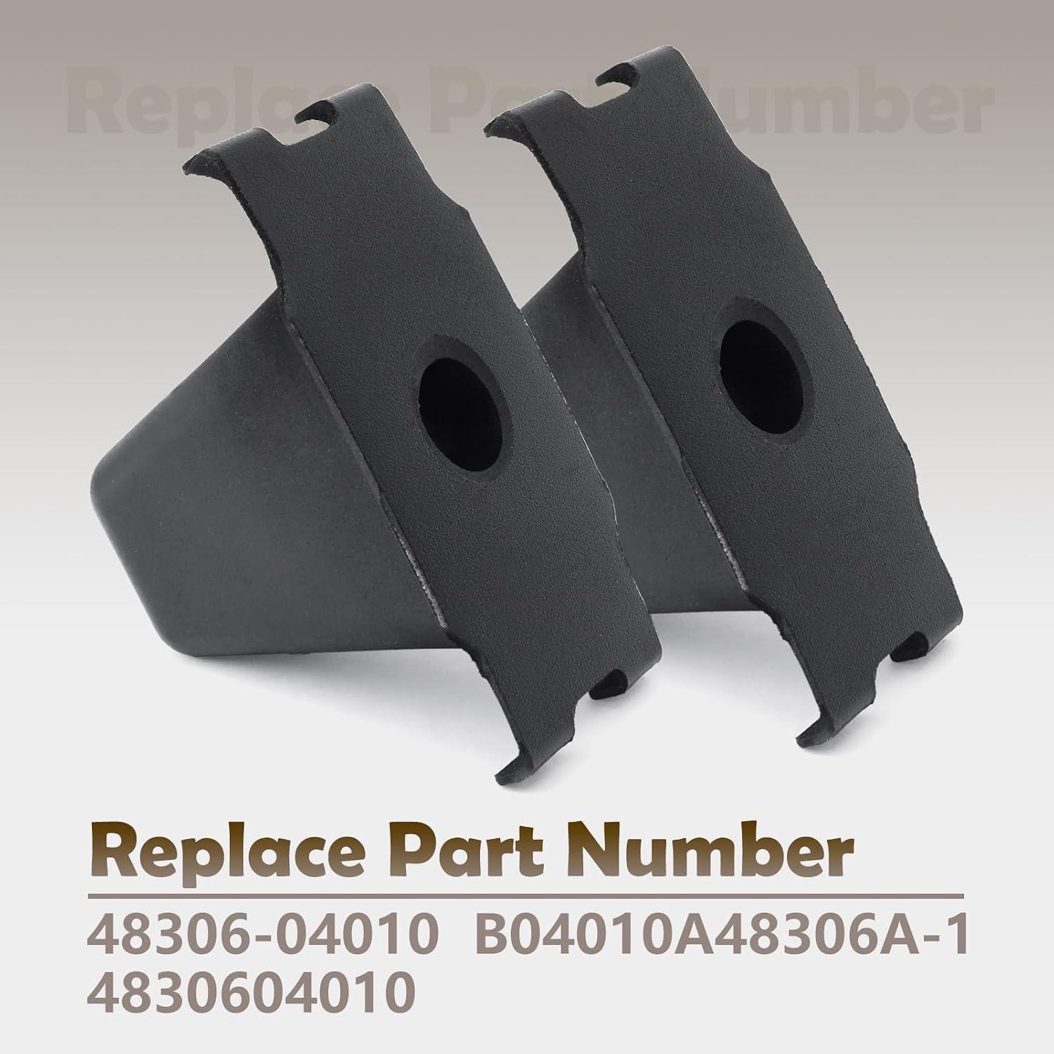 2 Pcs 48306-04010 Rear Bump Stops Replacement for Toyota Tacoma 1997 1998 1999 2000 2001 for Tundra 2000 2001 2002 2003 2004 2005 2006, Replace B04010A48306A-1 4830604010