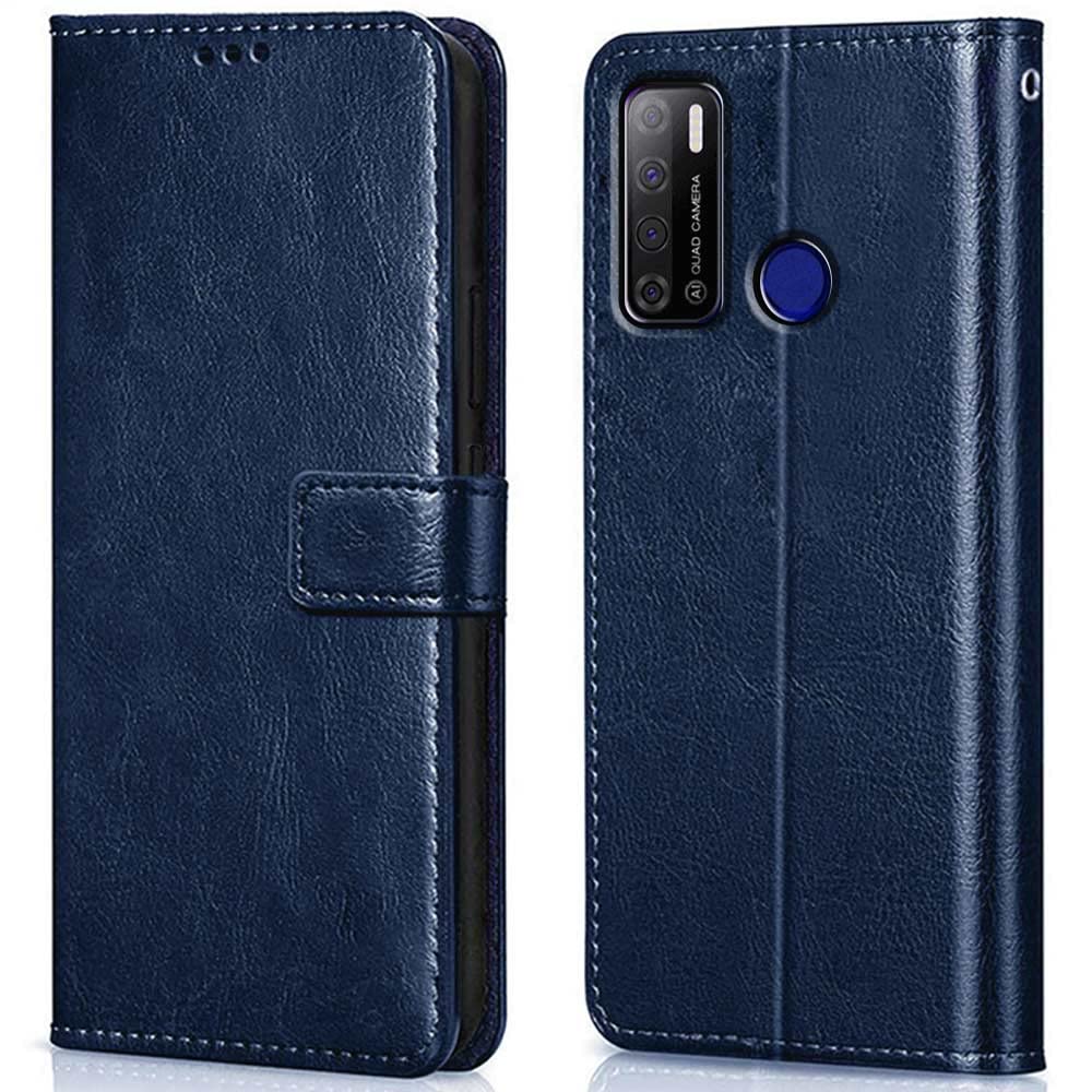 WOW IMAGINE Shock Proof Flip Cover Back Case Cover for Tecno Spark Power 2 (Flexible | Leather Finish | Card Pockets Wallet & Stand | Blue) (B0BY58G64T) Amazon Price History, Amazon Price Tracker