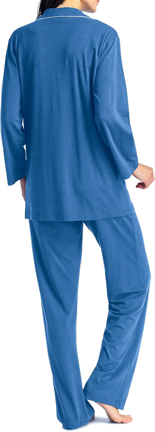 Fishers Finery Women's EcoFabric Full Length Pajama Set; Long Sleeve with Gift Box - Image 4