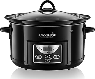 Crockpot Slow Cooker | 4.7 Liters (up to 5 People) | Programmable Countdown Timer | Black [SCCPRC507B]