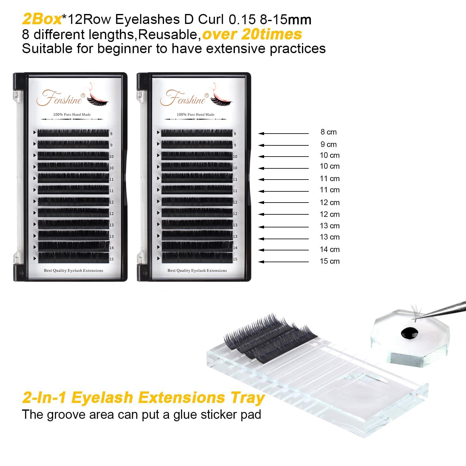 Eyelash Extension Kits, 17Pcs Professional Eyelash Grafting Training Tools Lashes Extension Practice Exercise Set with Mannequin Head Makeup Bag Glue Tweezers for Practice Eye Lashes Graft (17PCS)