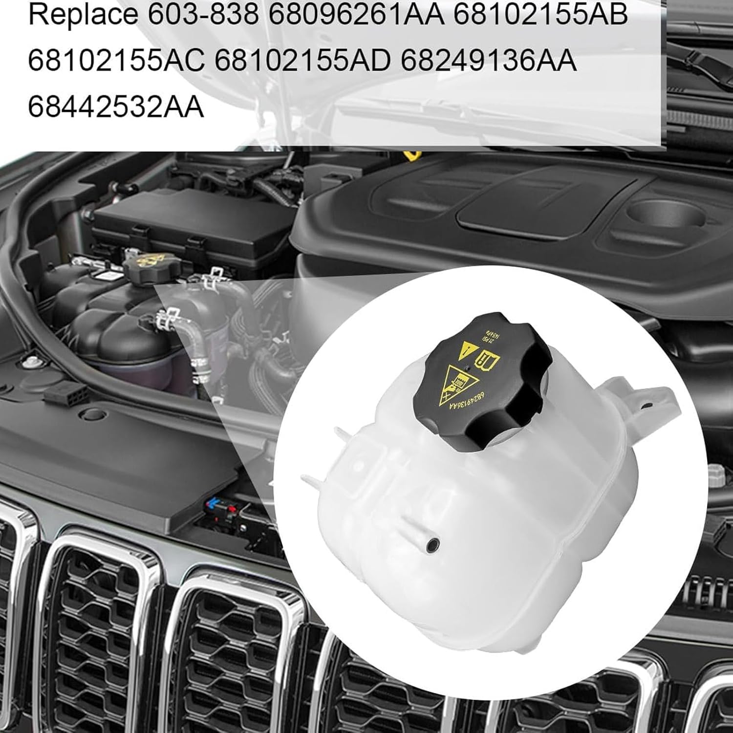 Upgraded Coolant Expansion Visible Markings Drain Port Easy Maintenance 2015 2018 Models Coolant Expansion