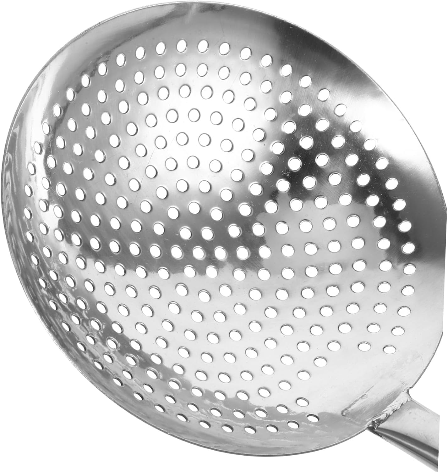 Magnetic Stainless Steel Strainer Spoon for Pasta and Vegetables Heavy Duty Slotted Colander Ladle Cooking Tool for Efficient Draining and Serving