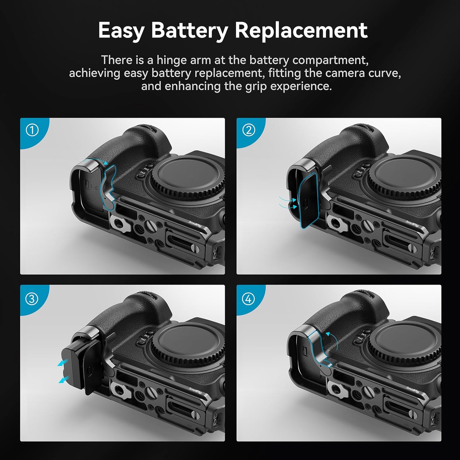 SMALLRIG Z 8 L-Bracket for Nikon Z8 Z 8 Camera, Quick Release L Plate for Arca-Type for Nikon Z 8, Quick Switch Between Horizontal and Vertical Shooting, for Landscape, Animal Photography - 3942 - Image 4