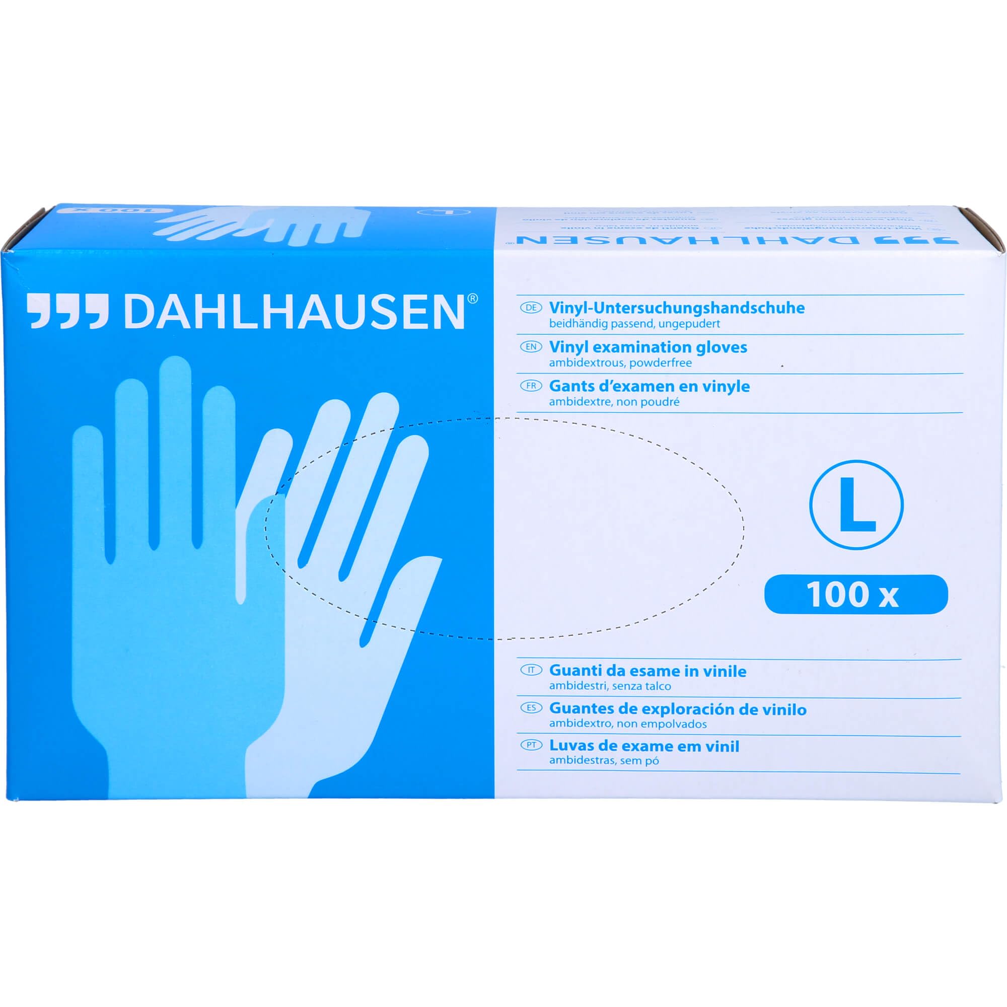Dahlhausen Vinyl Handschuhe ungepudert Größe L, 100 St Gewerbe, Industrie & Wissenschaft