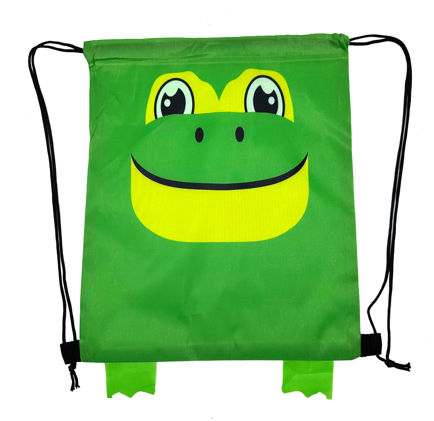 Creative Cartoon Animal Beach Bag, Portable Swimsuit Backpack, Drawstring Storage Bag for Shell Sea Pool Toy (Frog) - Image 2
