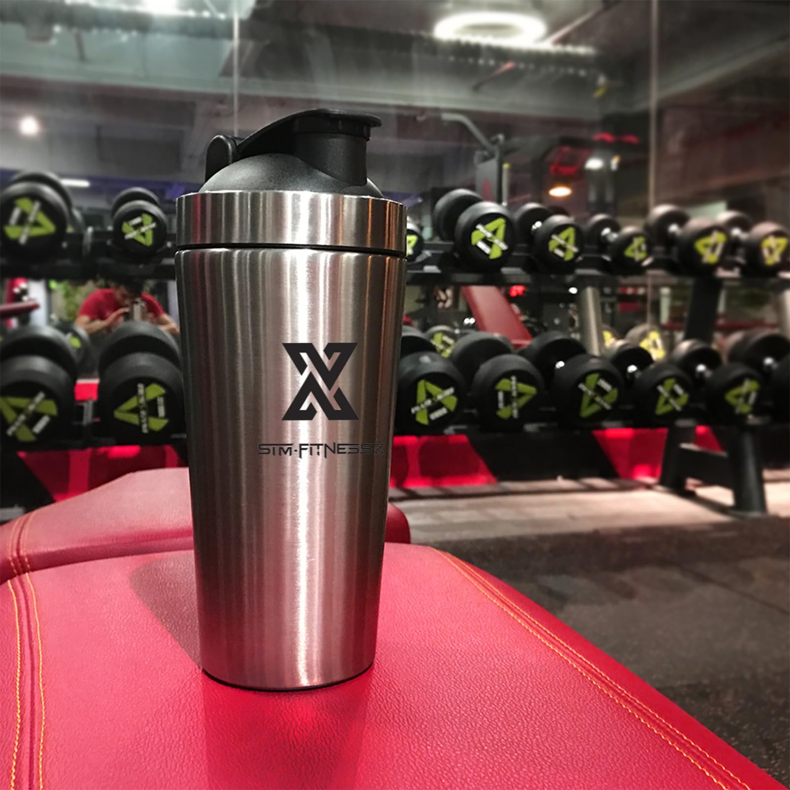 X SIM FITNESSX Sport Fitness Shaker acier inoxydable Protéines Bottle de protéines | Bottle de protéines Conservation de la chaleu (700ml)