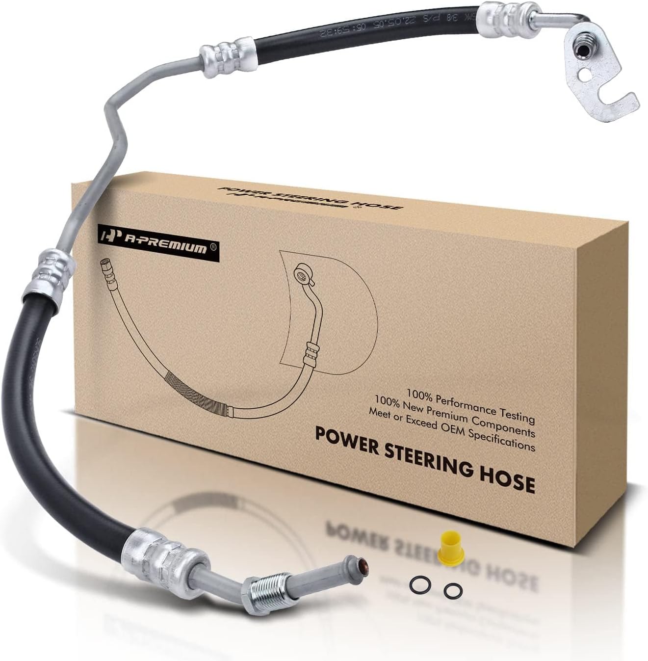 A-Premium Power Steering Hose Pressure Line Hose Assembly Compatible with Chevrolet Colorado 2006-2012 GMC Canyon 2007-2012 Isuzu i-290 2.8L 2.9L