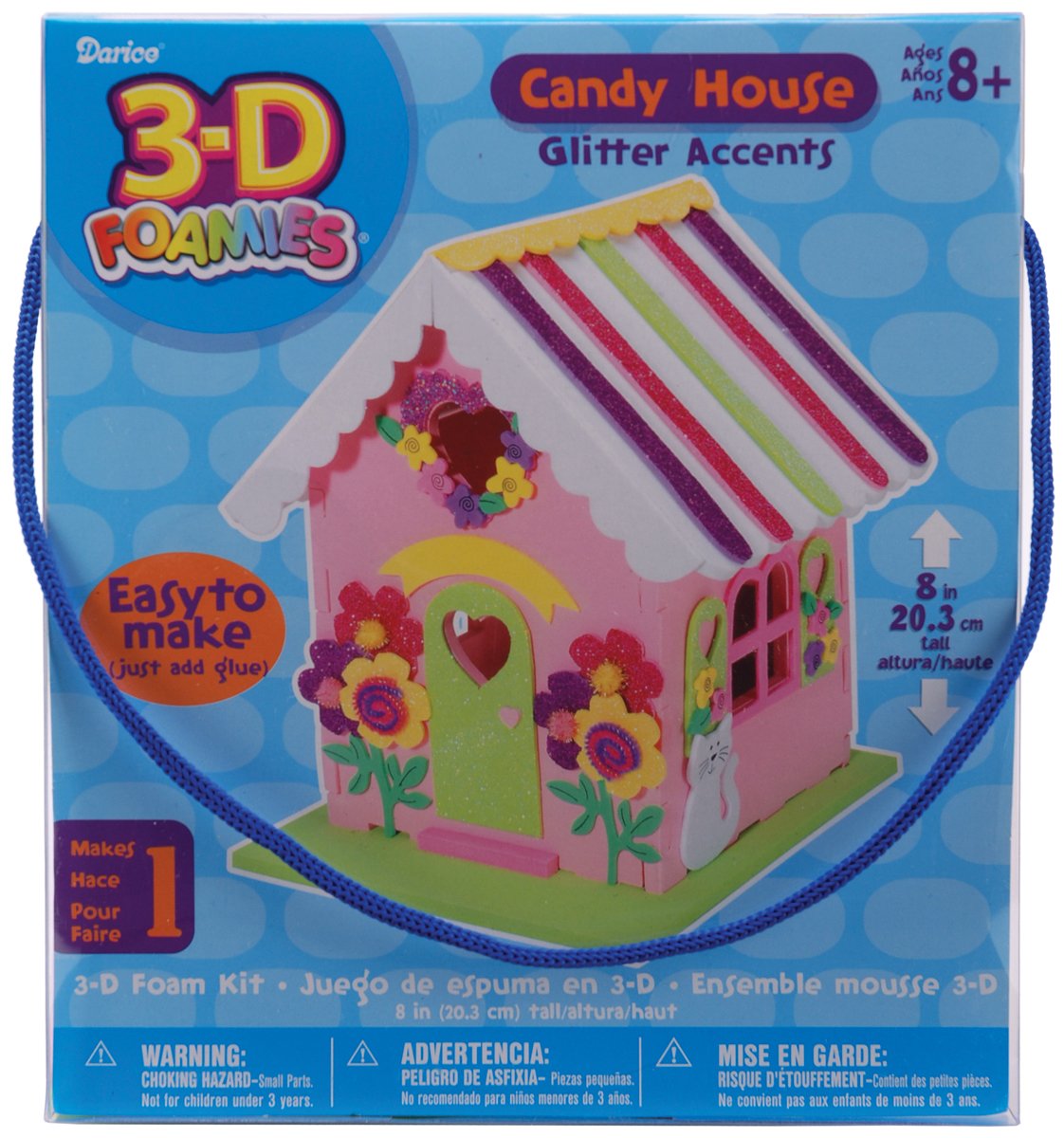 Kit de espuma 3D Darice Candy House manualidades infantiles juguetes de construcción
