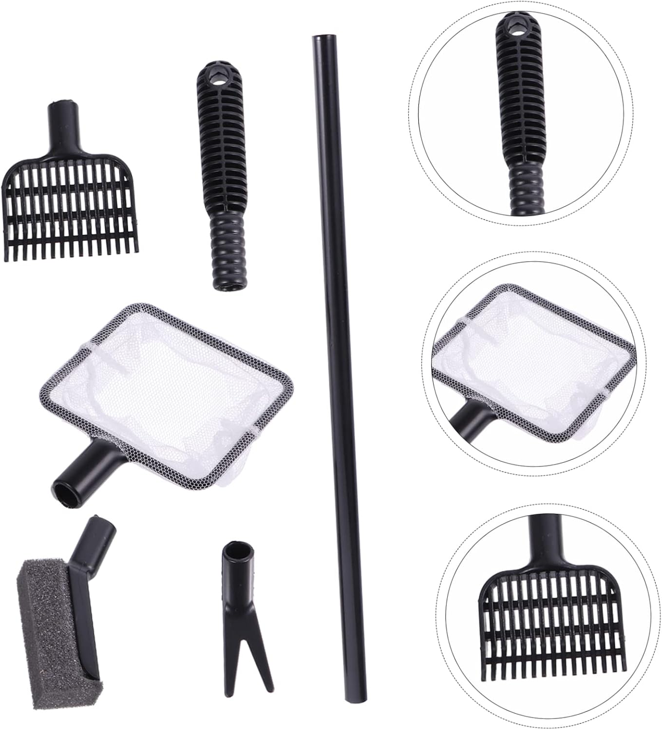 DOITOOL 2sets Fish Tank Cleaning Accessories Aquarium Scraper Tool Kit for Easy Cleaning Practical Fish Tank Brush and Cleaner Removal for Aquariums