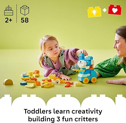 Miniatura 2 de LEGO DUPLO Town - Juguete de construcción de animales sobre ruedas 3 en 1, juego de aprendizaje para niños y niñas, a partir de 2 años - Bloques de