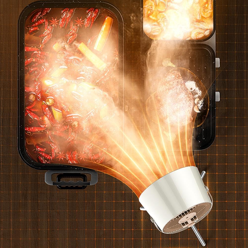 Cappa Aspirante Portatile Da Tavolo - 3 Velocità, Filtro Carbone - Per Cucina E Barbecue Indoor - Foto 2