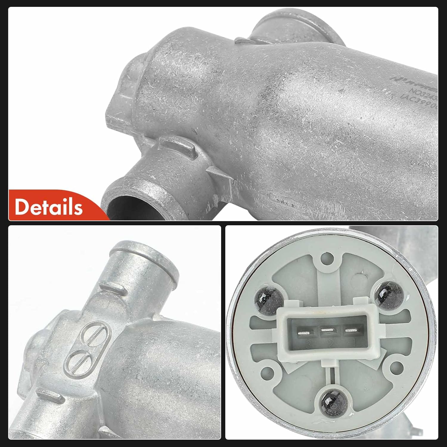 A-Premium Fuel Injection Idle Air Control Valve Compatible with BMW 323Ci, 323i, 323is, 325Ci, 325i, 325is, 325xi, 328Ci, 328i, 328is, 330Ci, 330i, 330xi, X5, 525i, 528i, 530i, X3, Z4 & Saab 9-3, 900