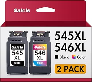 545 546 Ink Cartridges XL for Canon Ink Cartridges 545 and 546 PG-545 CL-546 XL Ink Black and Colour for Pixma TS3150 MG3050 MG2550S MG2950 TR4550 TR4551 TR4650 MX495 TS3355 TS3350