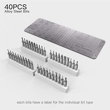 Mini Electric Screwdriver Set,48 in 1 Small Electric Screw Driver Kit with Magnetic Bits,Precision Electric Screwdrivers, Precision Cordless Repair Tool for Phone, Camera, Laptop, Watch