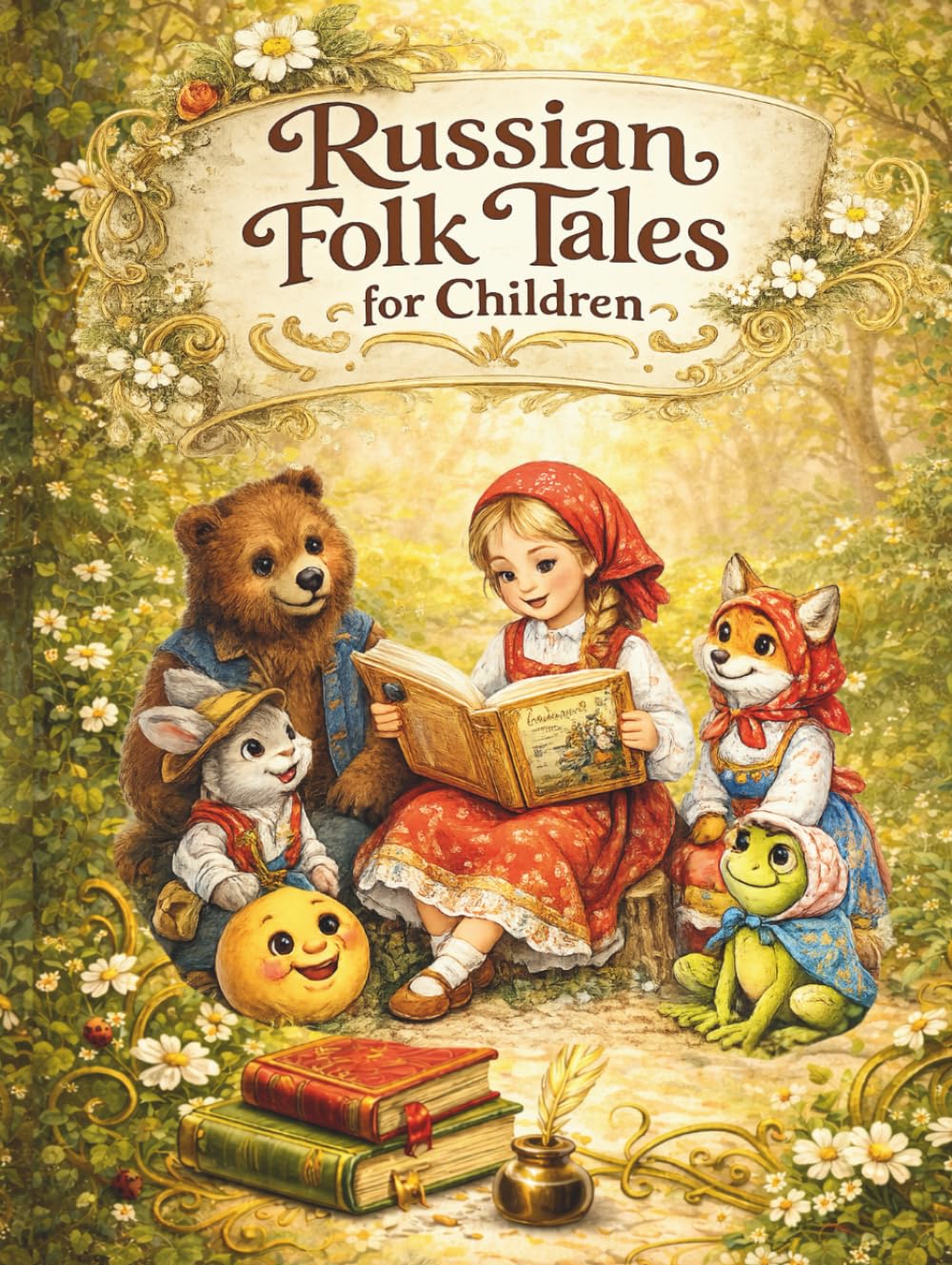 Russian Folk Tales for Children: Classic Stories for Family Reading and Early Learning. Народные сказки с яркими иллюстрациями и логическими играми. (Ukrainian Edition)      Hardcover – January 21, 2026