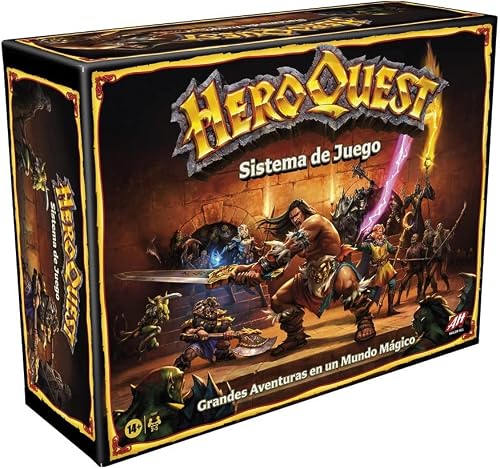 Hasbro Gaming Avalon Hill - Sistema de Juego HeroQuest - Juego de Aventuras en Mazmorras para 2 a 5 Jugadores a Partir de 14 años - 1