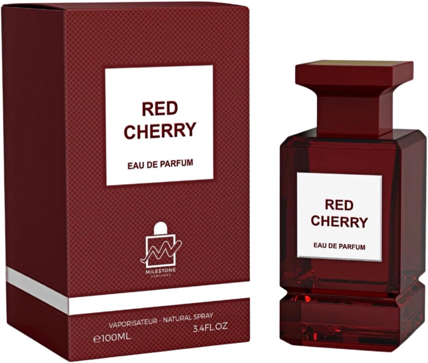 MILESTONE Red Cherry Unisex Eau De Parfum 100ML – Long-Lasting Fragrance with a Sweet and Fruity Aroma, Elegant Scent for Men & Women, Ideal for Daily Wear and Special Occasions