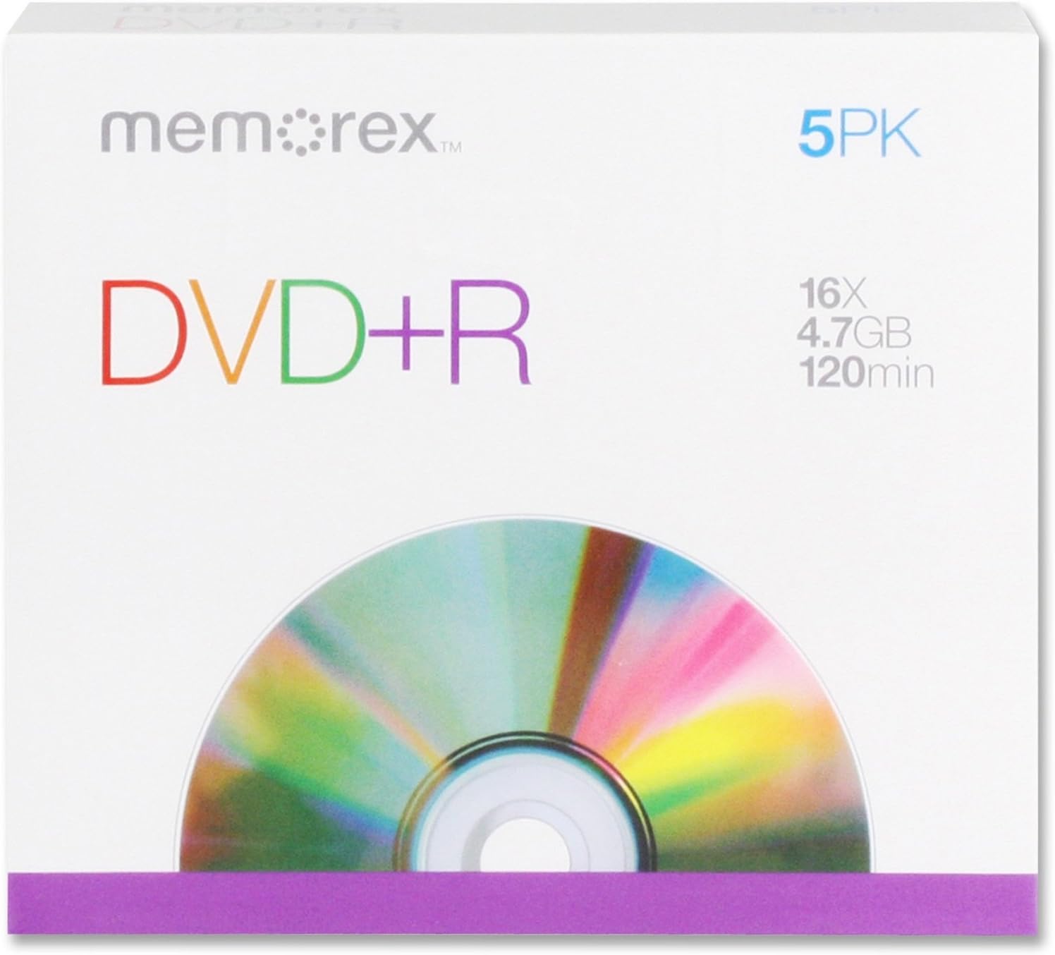 Amazon Com Memorex Dvd Plus R 4 7 Gb Cake Box 5 Pack Electronics