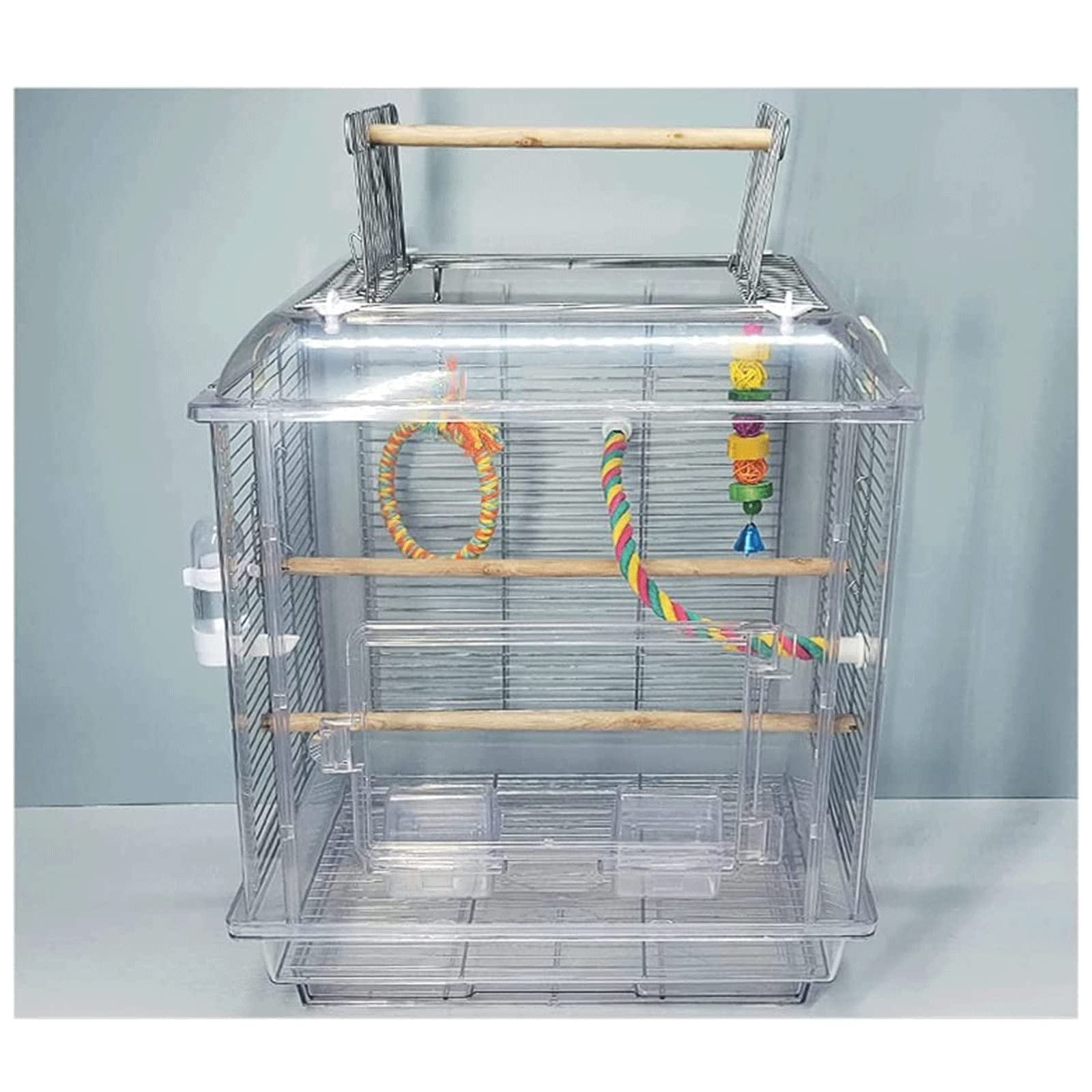 Amazon.co.jp: バードケージ 透明なアクリル製の鳥かご、丈夫で 鳥かご  